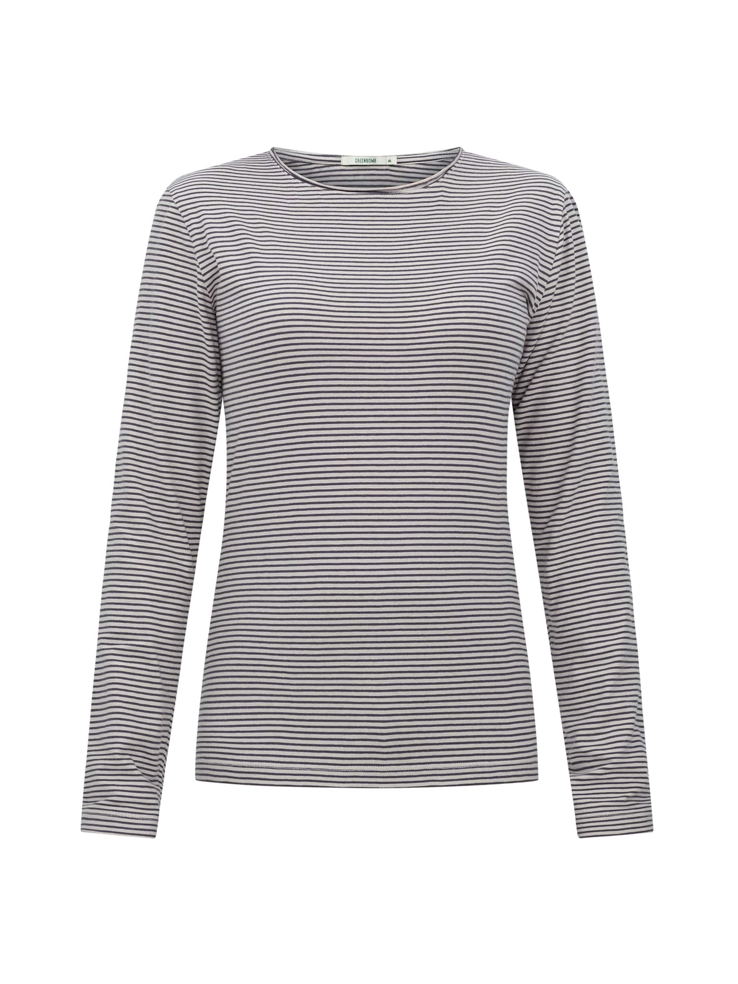 GREENBOMB Shirt ' Basic Yummy' in Grey: front