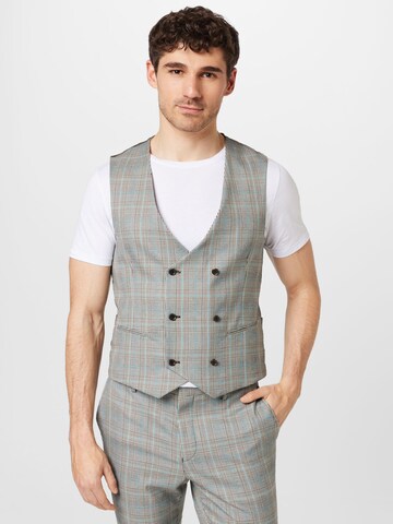 Gilet de costume BURTON MENSWEAR LONDON en gris : devant