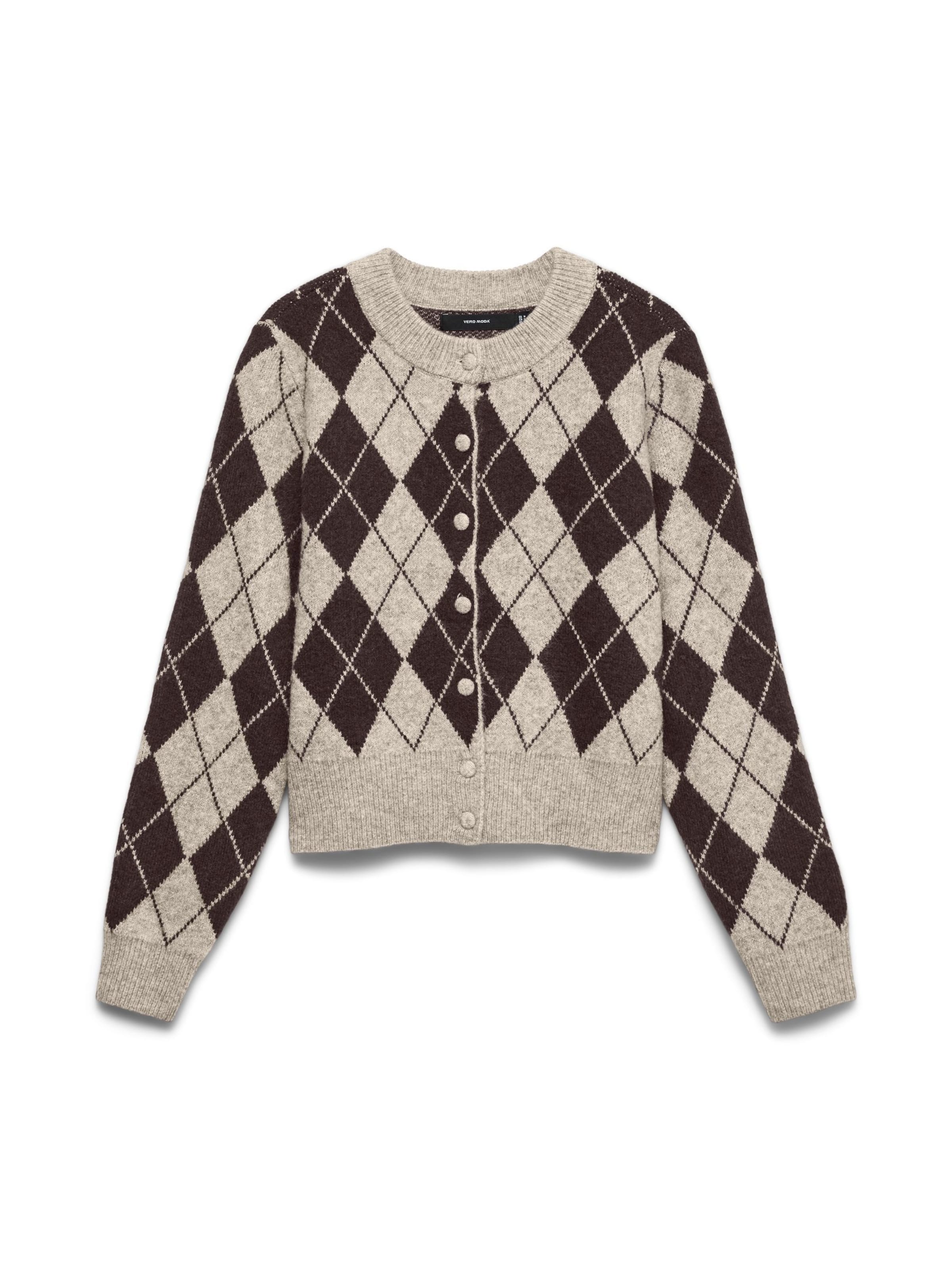 Vero Moda Curve - Cárdigan 'VMHalo' en beige: frente
