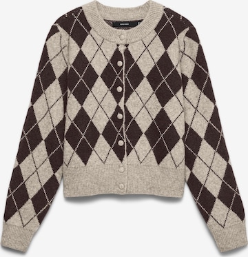Vero Moda Curve Strickjacke 'VMHalo' in Beige: Vorderseite