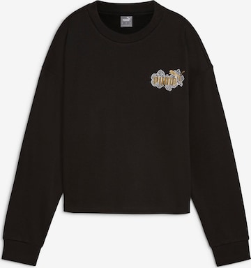 PUMA Athletic Sweatshirt 'ESS+ CLASS ACT' in Black: front