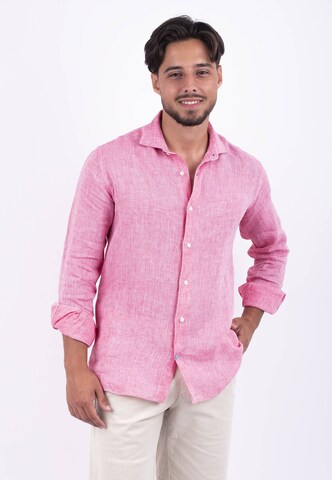 Panareha Regular fit Button Up Shirt 'CANNES' in Pink: front