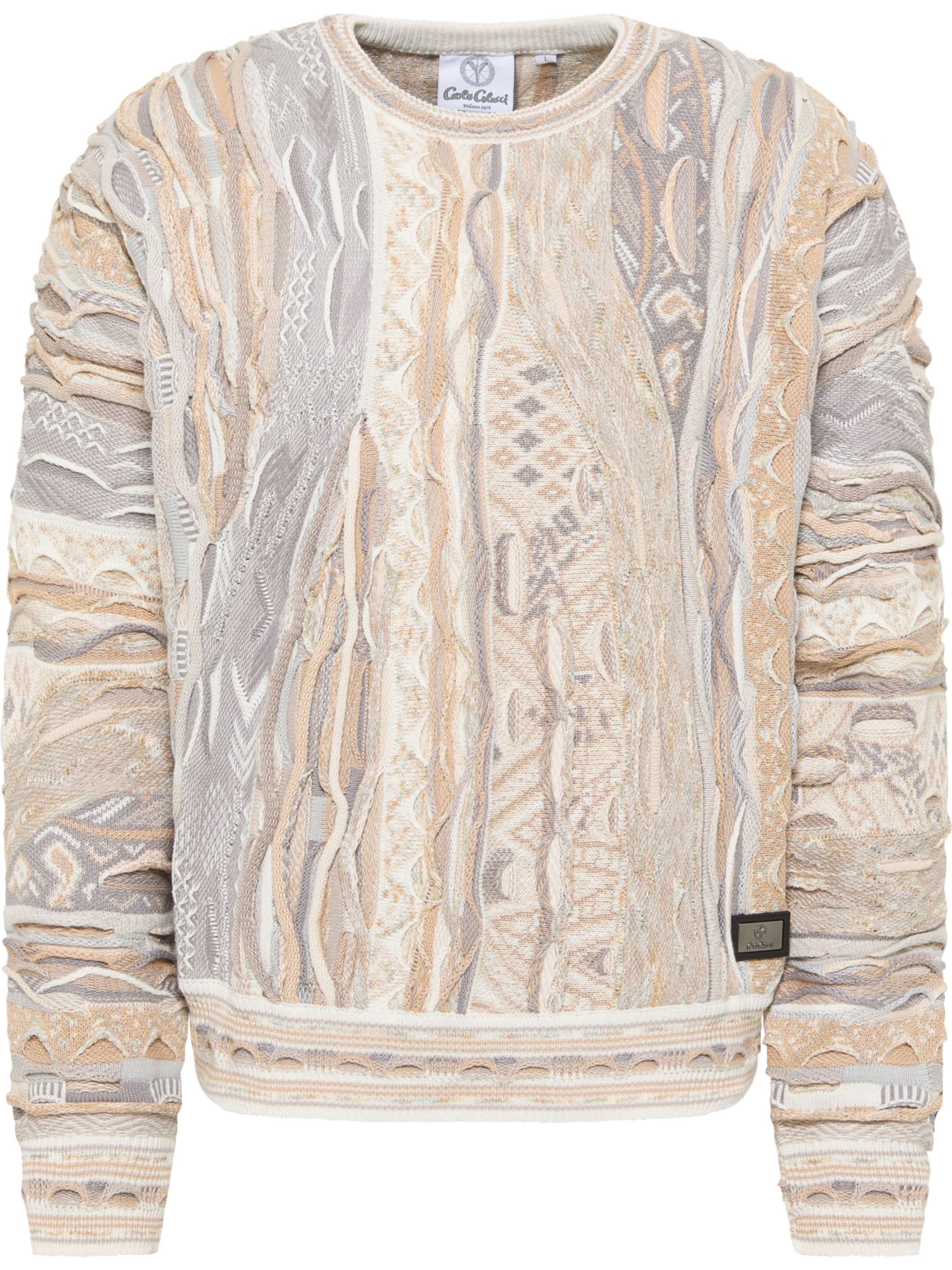 Carlo Colucci Pullover 'Di Palo' in Beige: Vorderseite