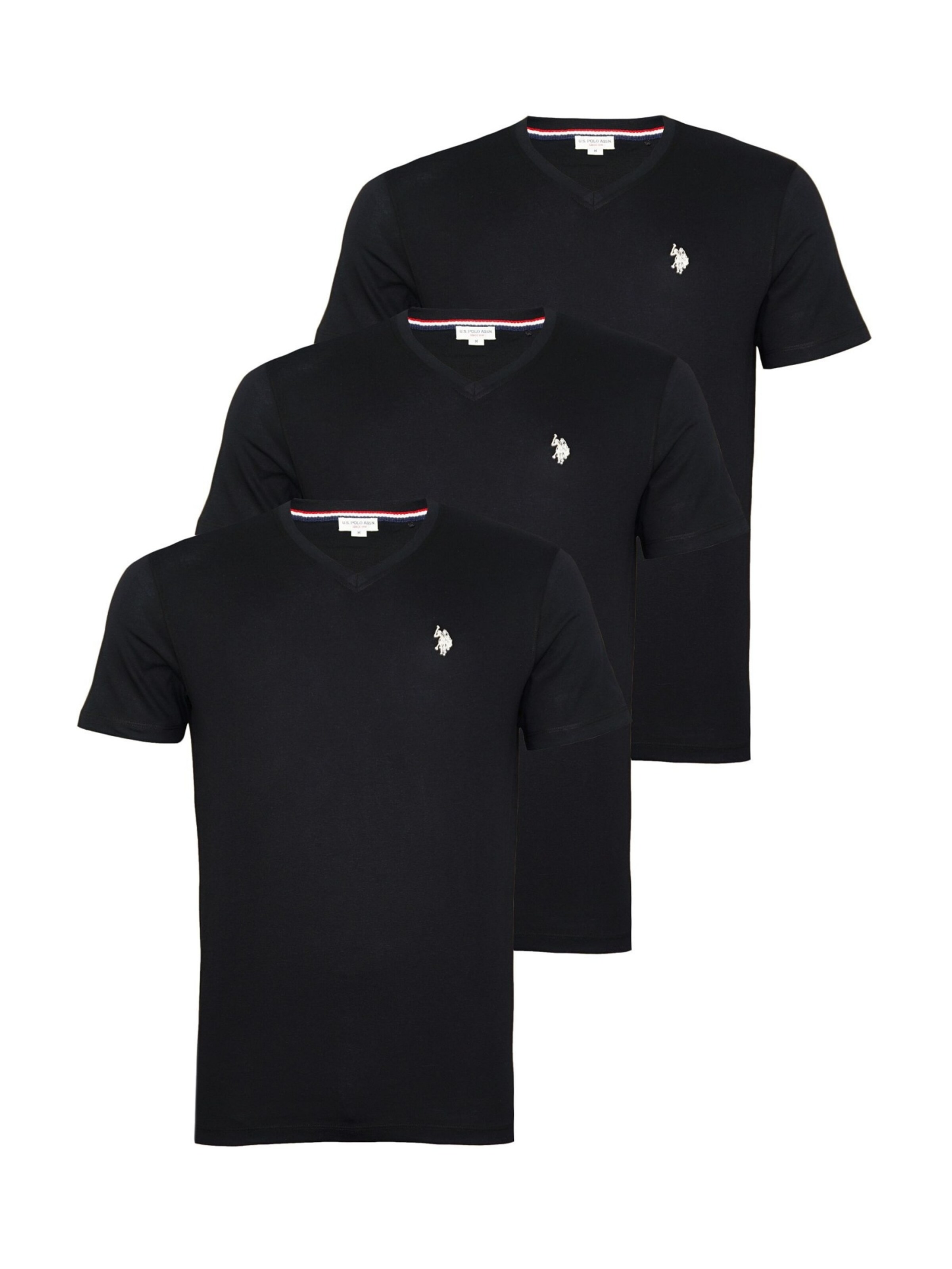 U.S. POLO ASSN. T-Shirt en noir, Vue avec produit