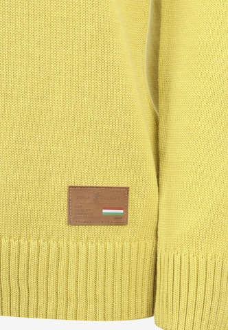 DENIM CULTURE Sweter 'Jason' w kolorze żółty