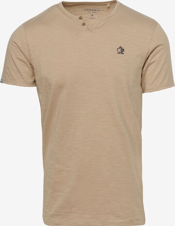 T-Shirt KOROSHI en beige : devant