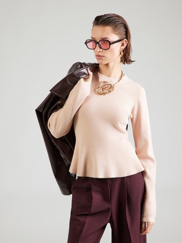 ABOUT YOU Pulóver 'Zelda' - bézs: elől