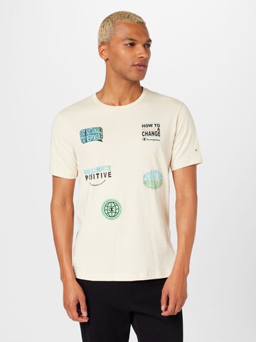 Champion Authentic Athletic Apparel T-Shirt in Beige: predná strana