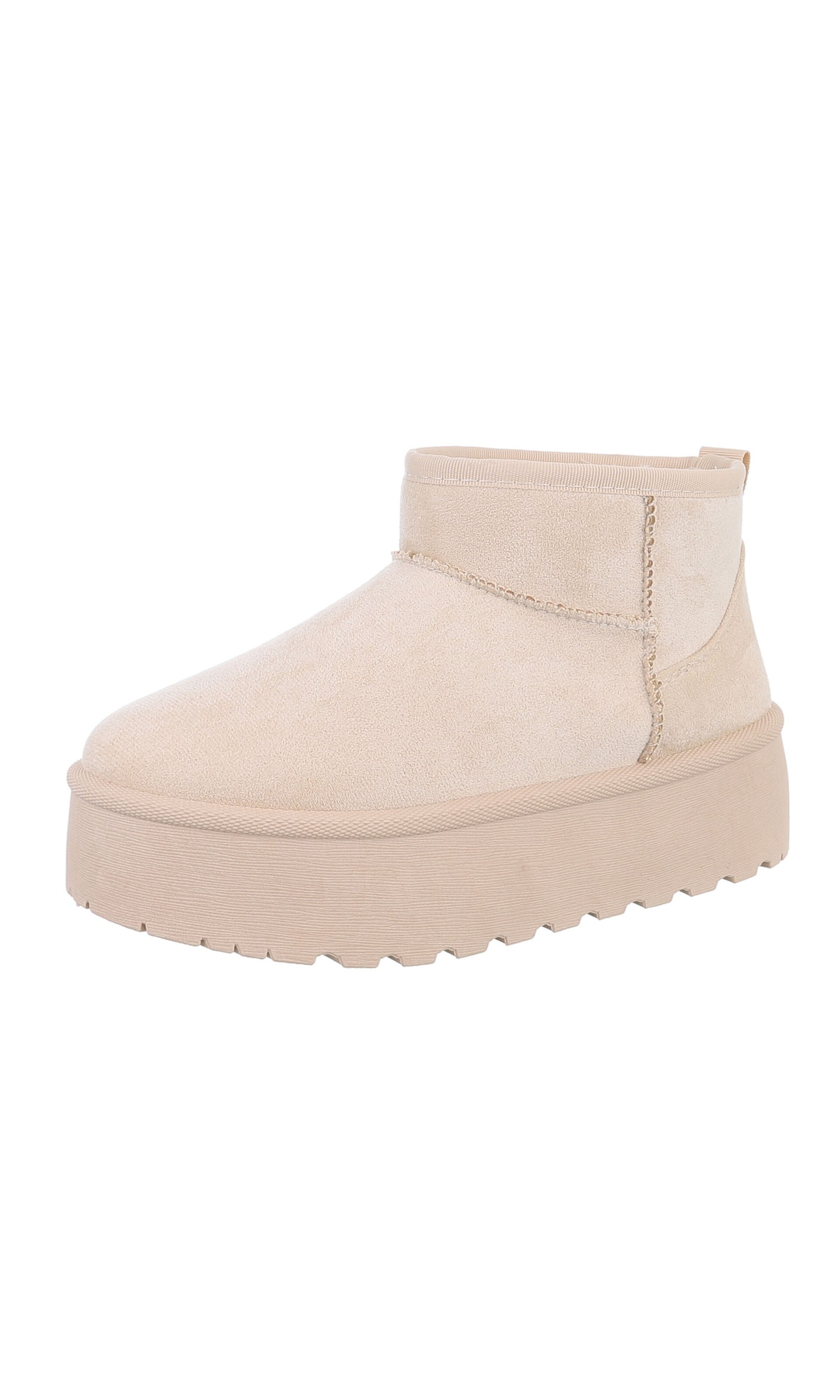 Ital-Design Snowboots in Beige: Vorderseite