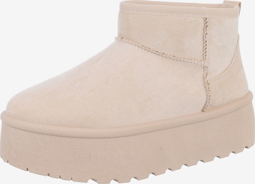 Ital-Design Boots in Beige: front