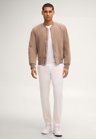 JOOP! Jeans Lederjacke ' Bokston ' in Beige