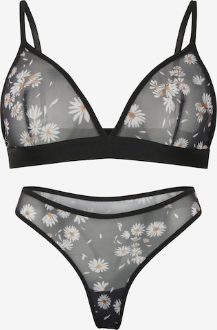 Orchibelle Underwear Sets in Black: front