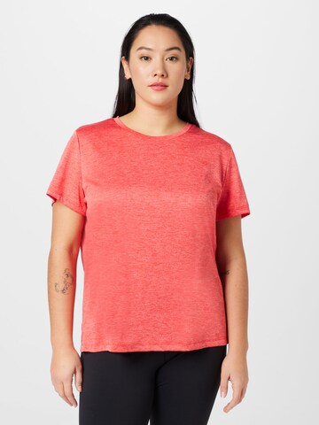 T-shirt fonctionnel 'PIVY' Only Play Curvy en orange : devant