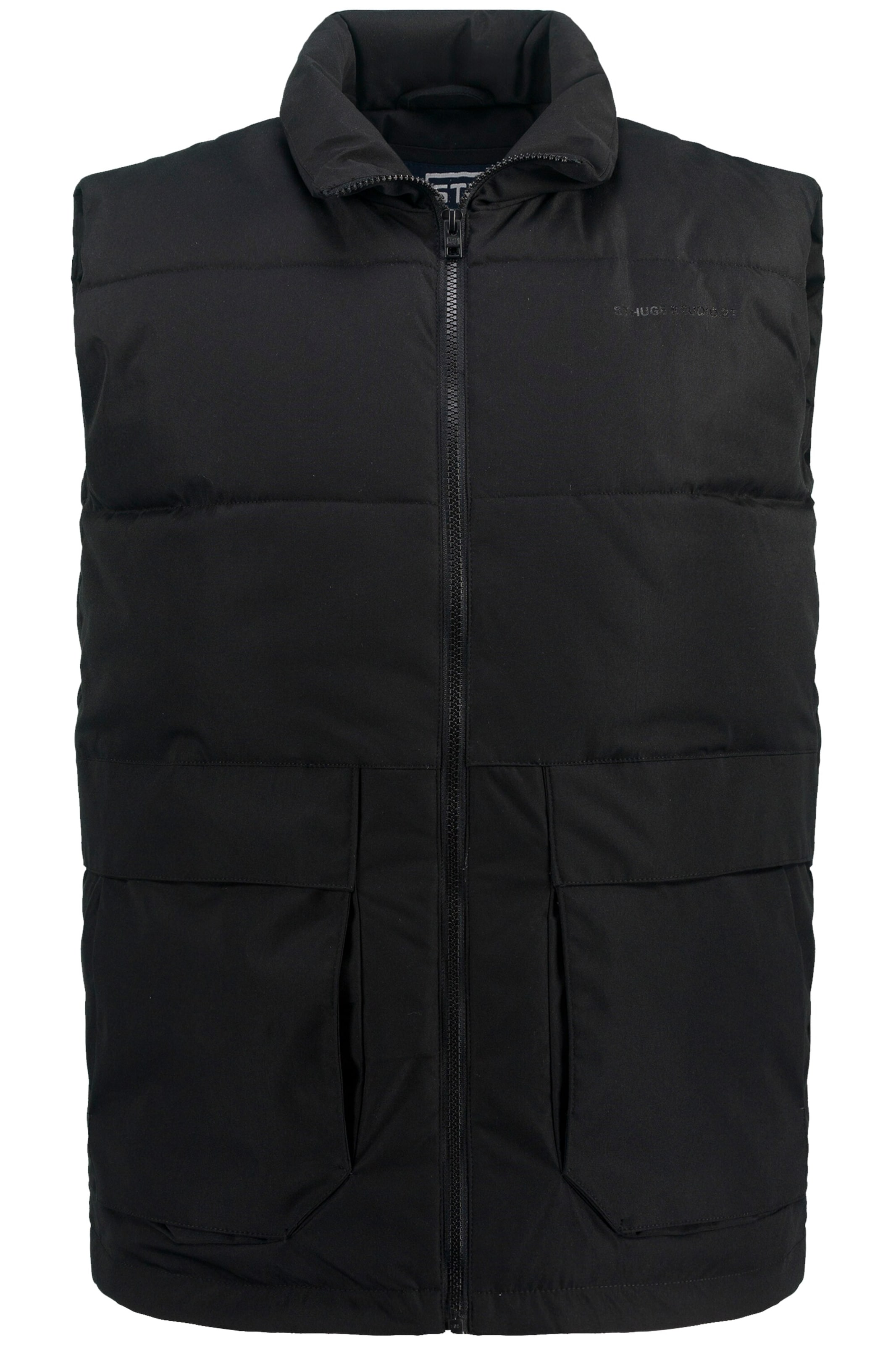 STHUGE Bodywarmer in Zwart: voorkant