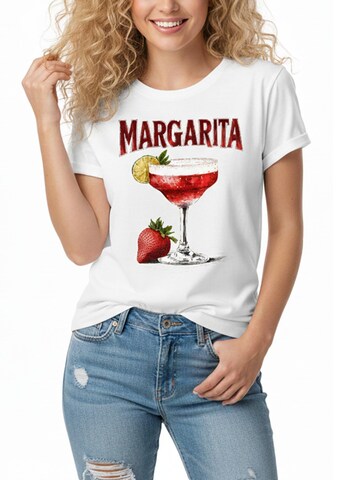 MAKAYA Shirt 'Margarita' in White