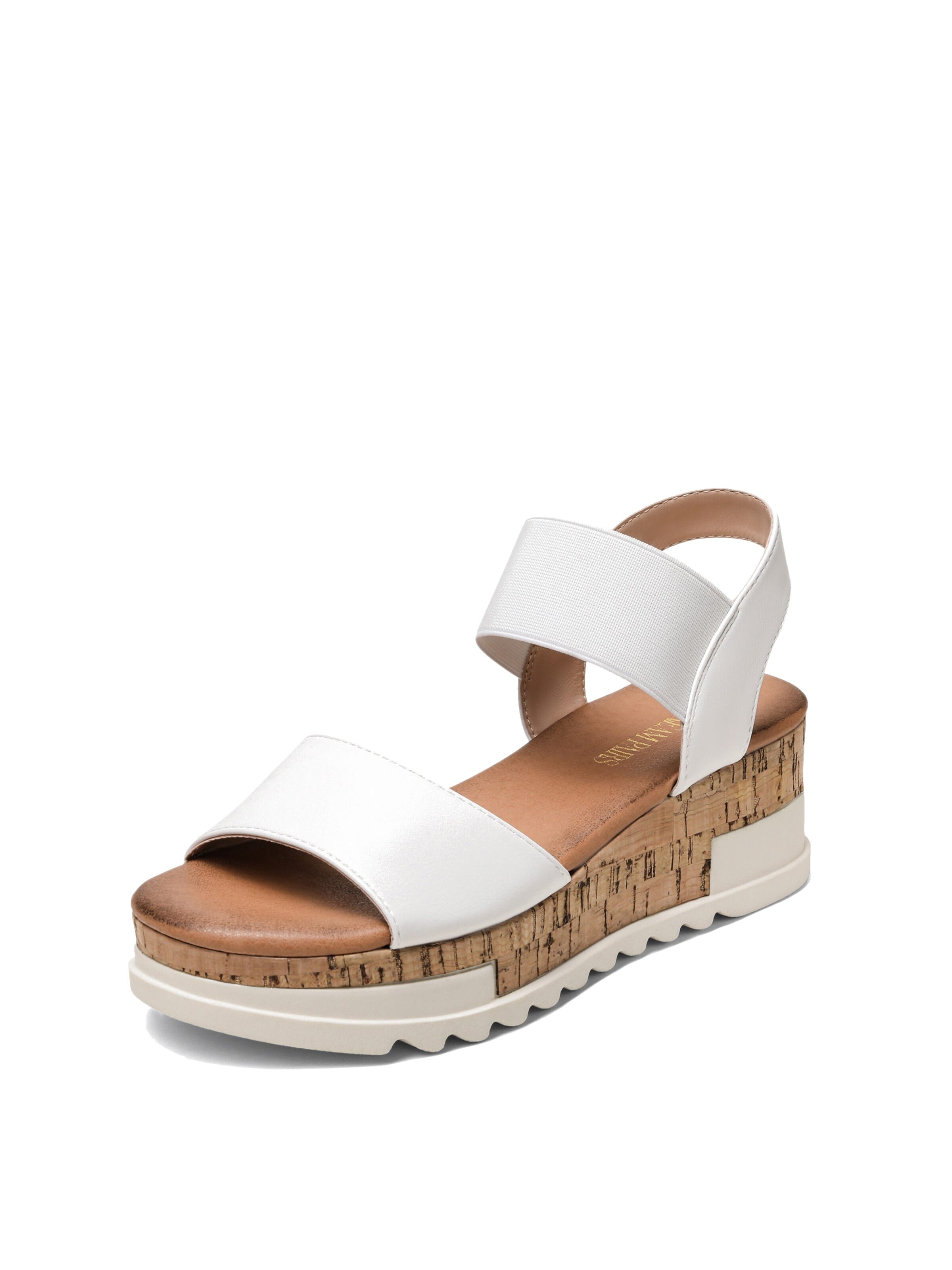 Sandalo di Dream Pairs in bianco: frontale