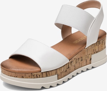 Sandalo di Dream Pairs in bianco: frontale