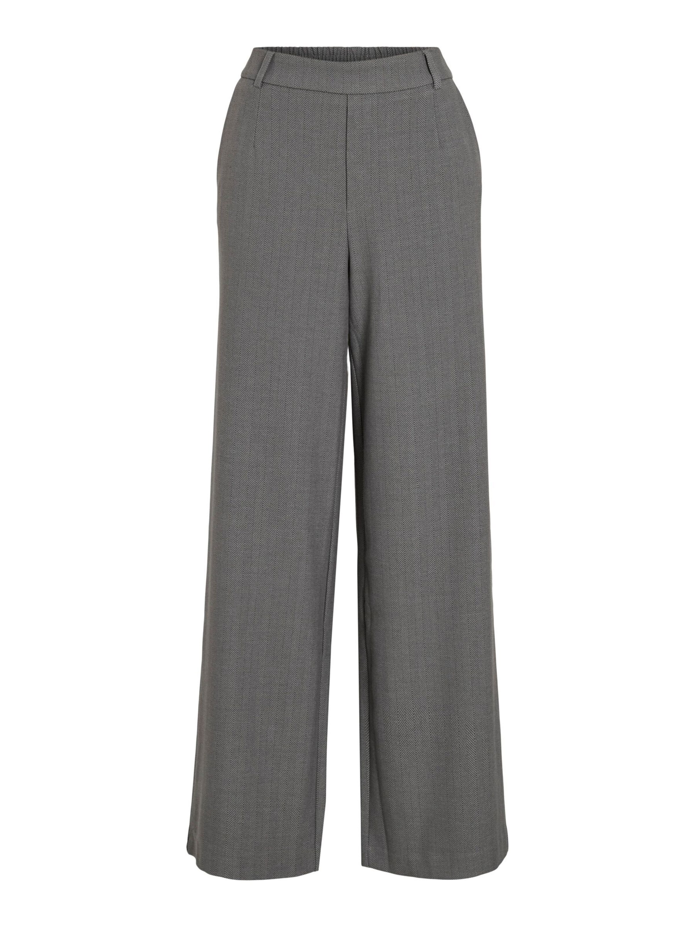 VILA Wide leg Pants 'VIVarone' in Dark Grey - ABOUT YOU