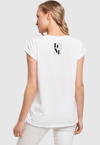 Merchcode T-Shirt 'Love' in Weiß