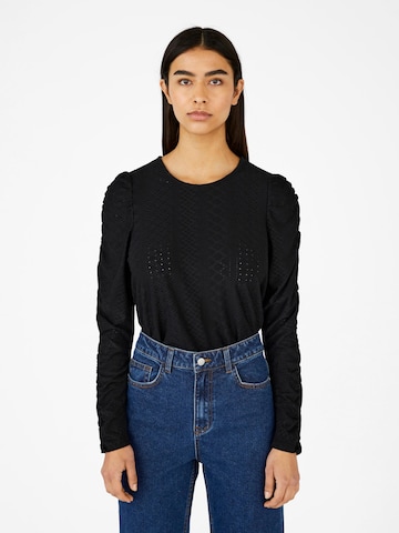 OBJECT Shirt 'Ritta' in Schwarz: Vorderseite