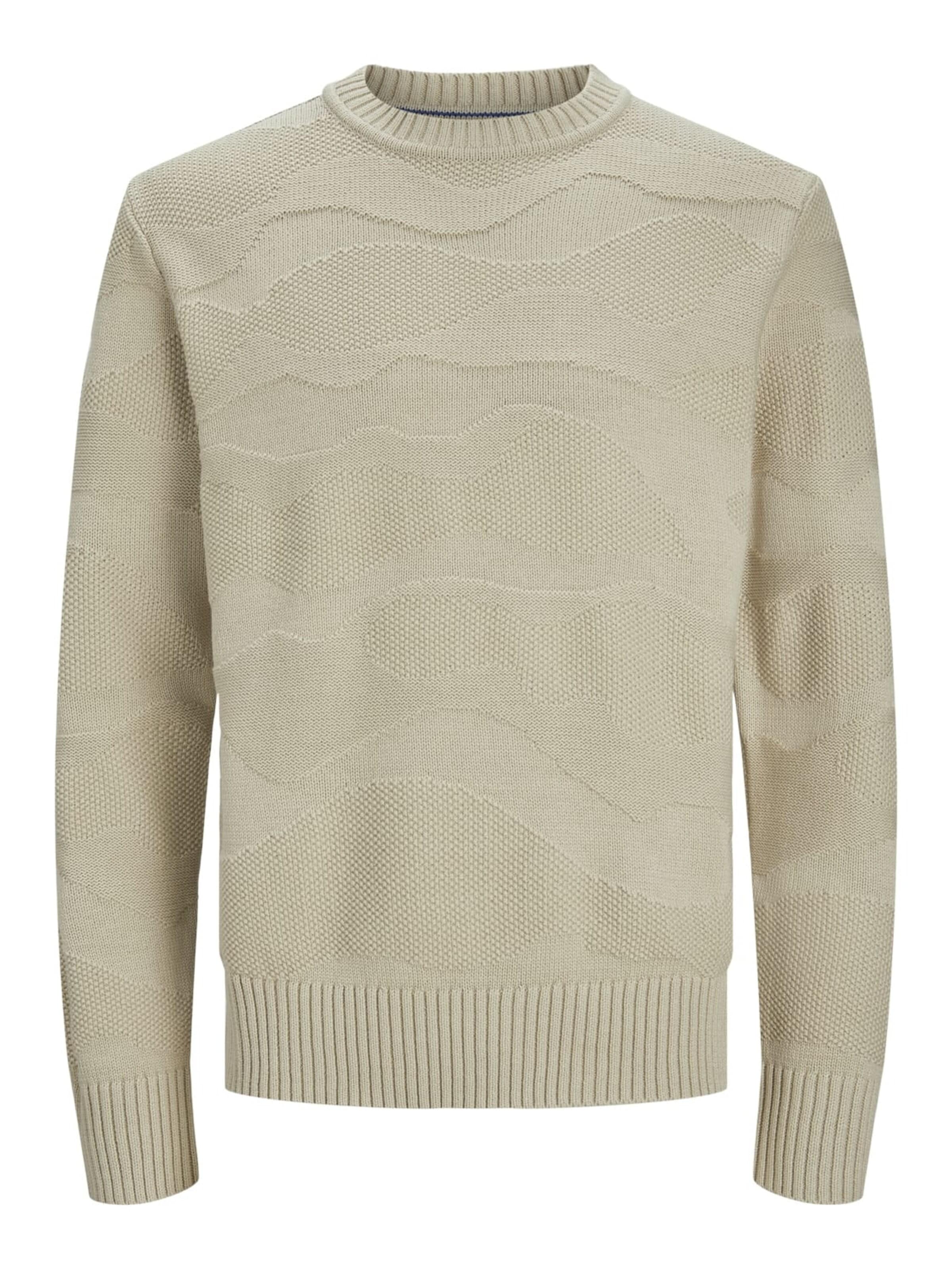 JACK & JONES Trui 'Blujosh' in Beige: voorkant