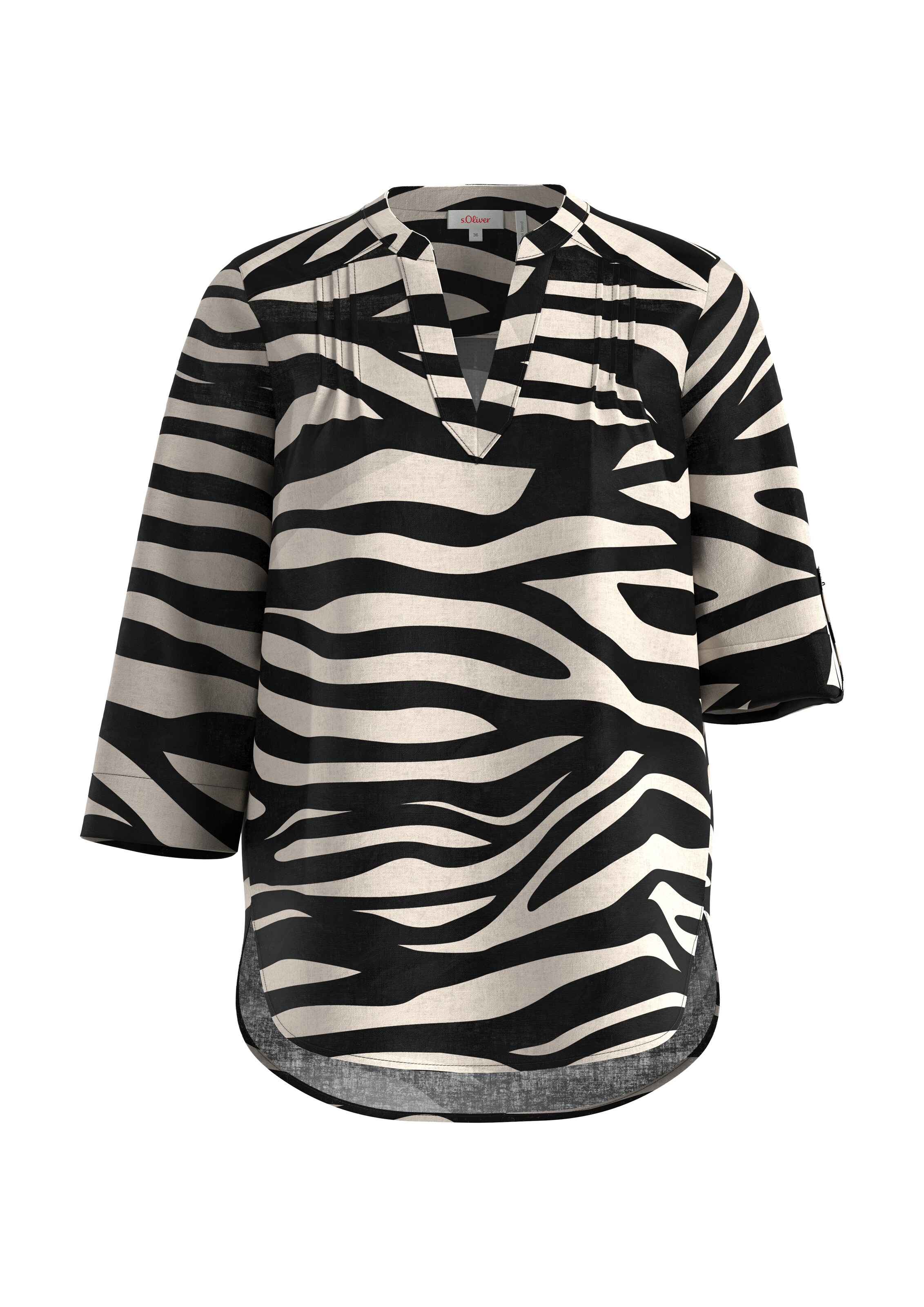 s.Oliver Bluse in Schwarz: Vorderseite