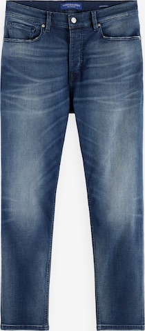 SCOTCH & SODA Slimfit Jeans 'The Drop regular tapered jeans' in Blauw: voorkant