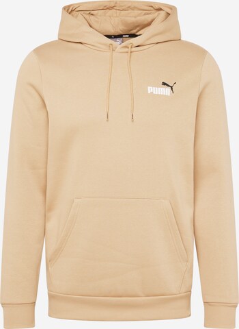 PUMA - Sweatshirt de desporto 'ESS+' em castanho: frente