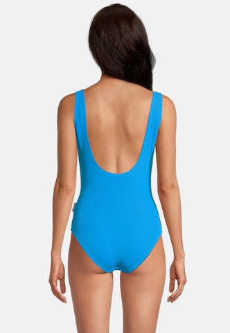 BECO the world of aquasports Bustier Badeanzug 'Crinkle Classic' in Blau