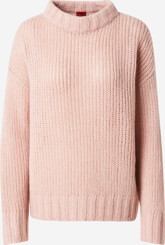 HUGO Свитер 'Sloossy' в Ярко-розовый: спереди