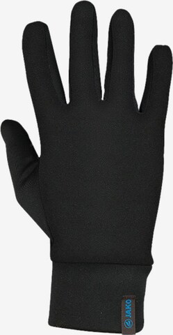 JAKO Athletic Gloves in Black: front