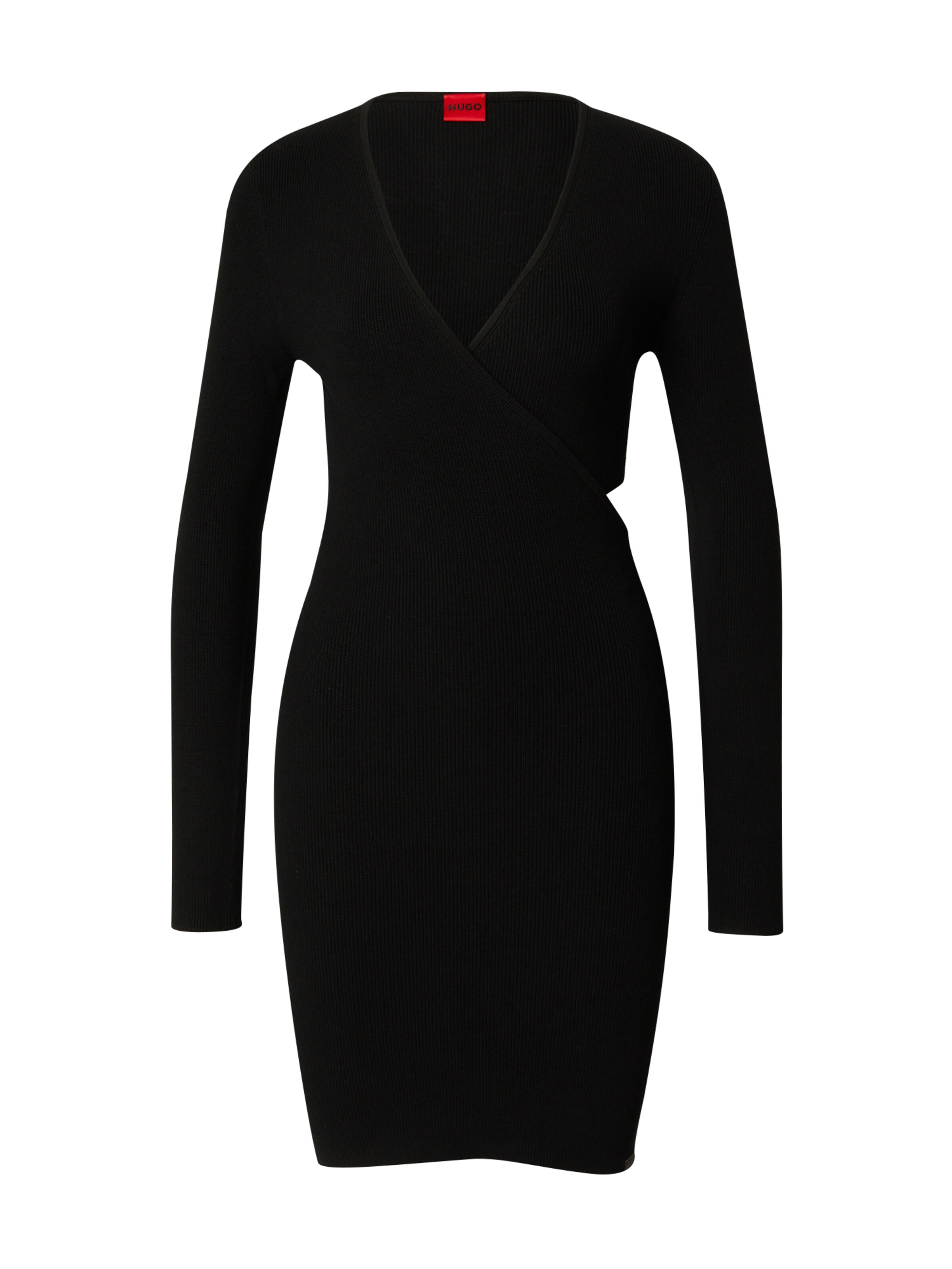HUGO Knitted dress 'Skelletty' in Black, Item view