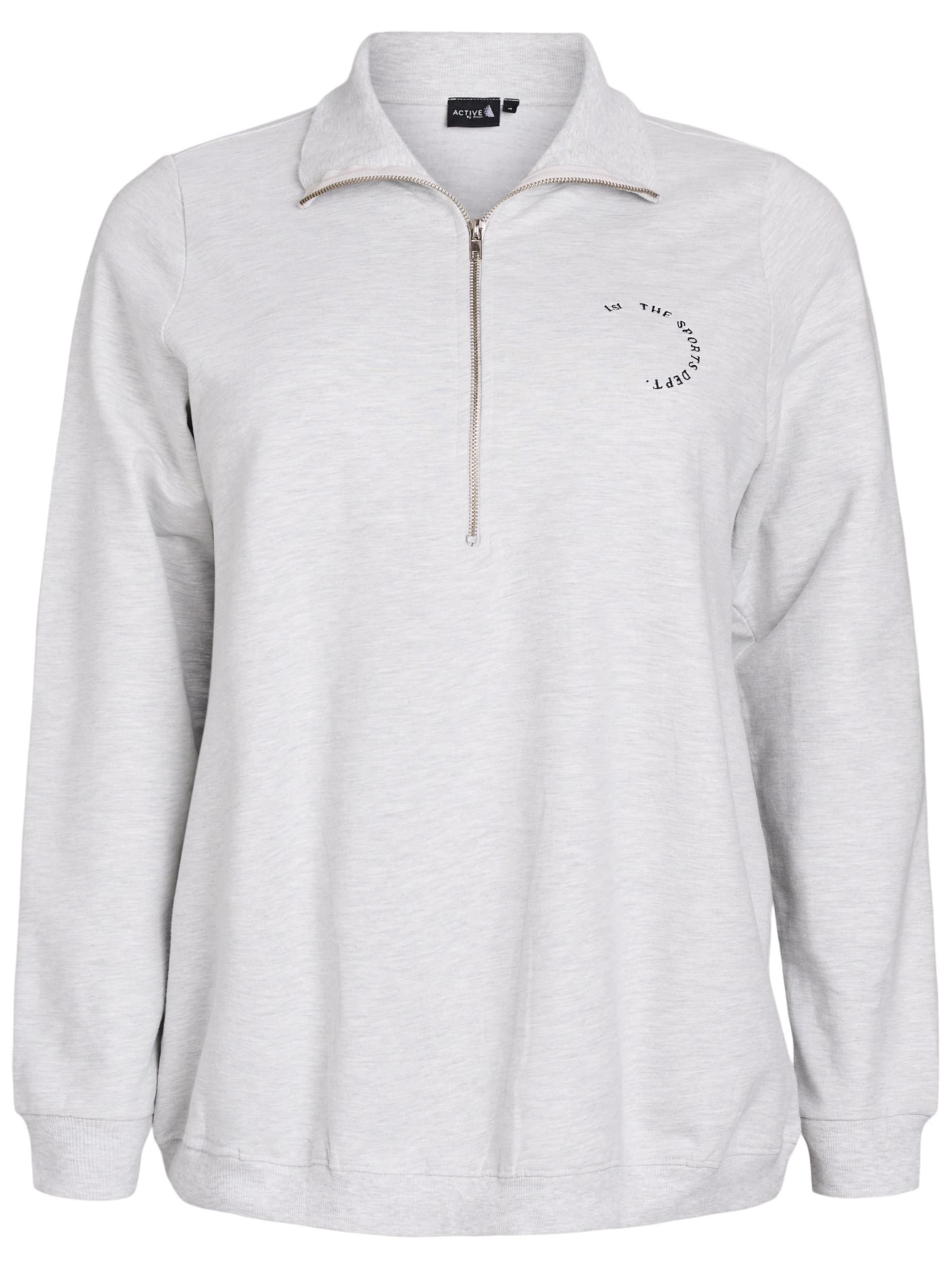 Active by ZizziSportska sweater majica 'AJOSEY' - siva boja: prednji dio