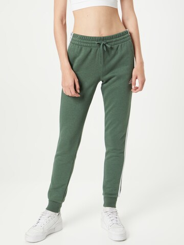 Effilé Pantalon de sport 'Essentials Fleece 3-Stripes' ADIDAS SPORTSWEAR en vert