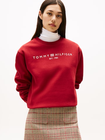 raudona TOMMY HILFIGER Megztinis be užsegimo: priekis
