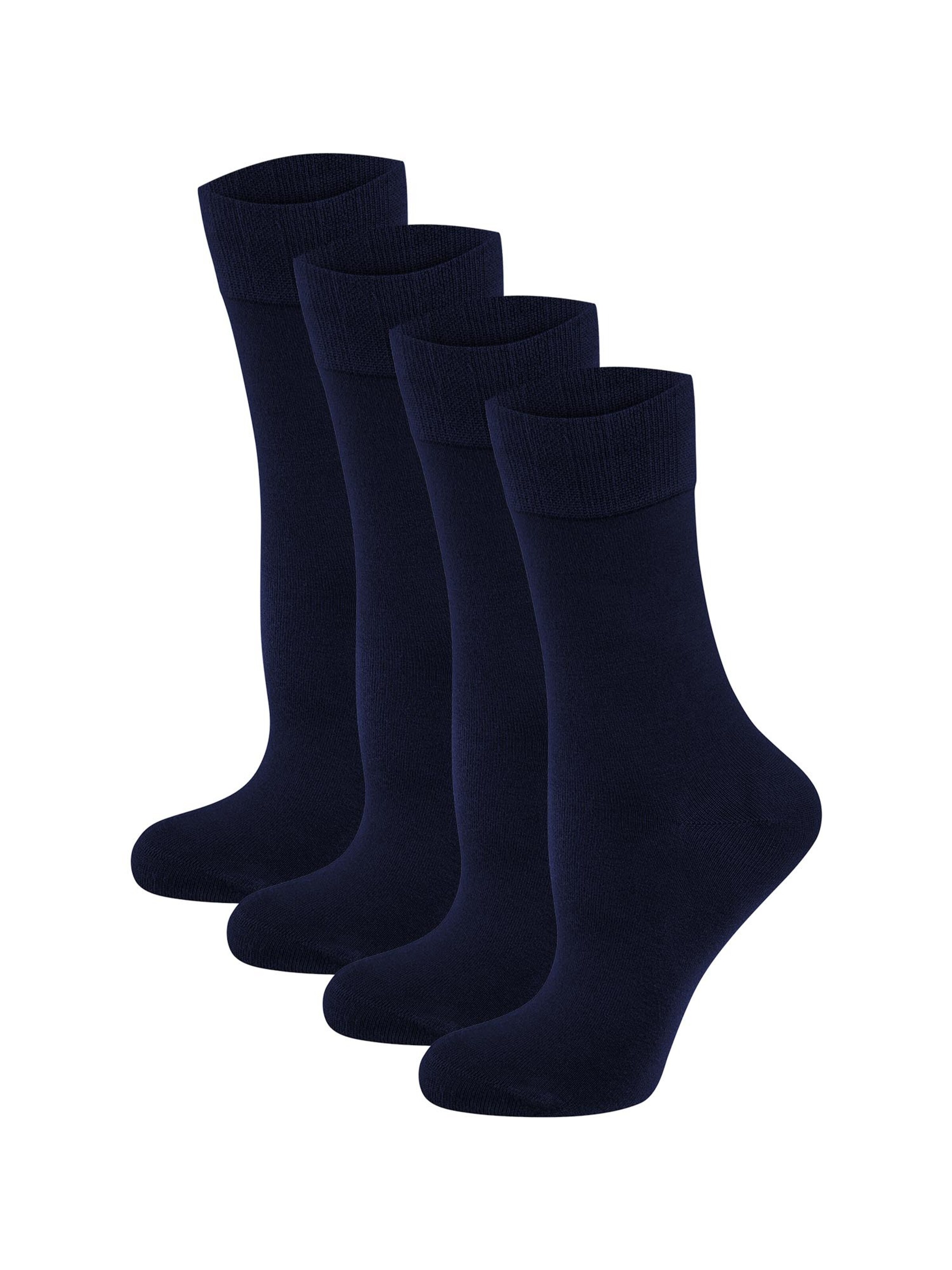 Chaussettes ' Bambus Komfortbund ' Nur Die en bleu : devant