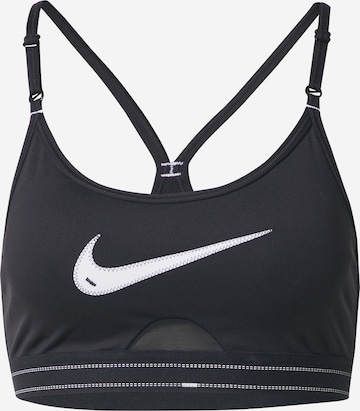 Bustier Soutien-gorge de sport NIKE en noir : devant