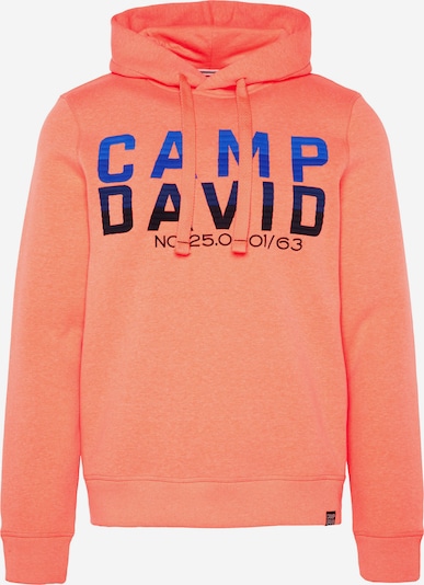 CAMP DAVID Sweatshirt i blå / neonoransje / svart, Produktvisning