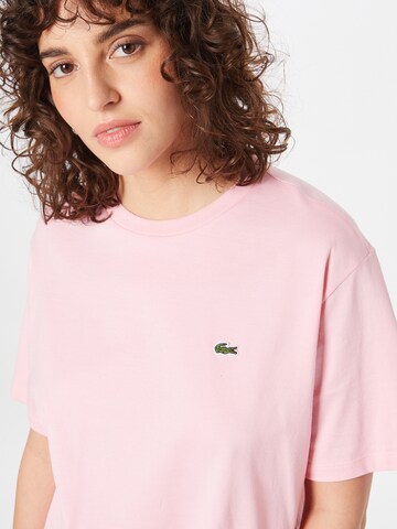 rožinė LACOSTE Marškinėliai