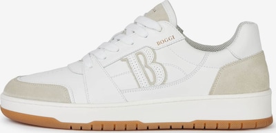 Boggi Milano Niske tenisice u sivkasto bež / bijela, Pregled proizvoda