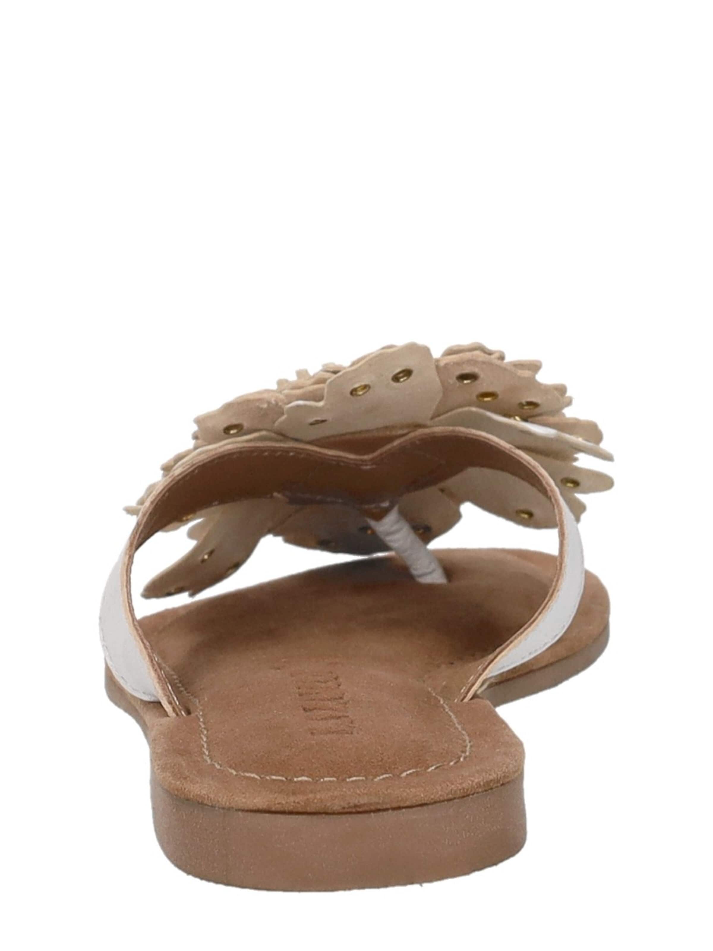 LAZAMANI Teenslipper 'Nomi' in Wit