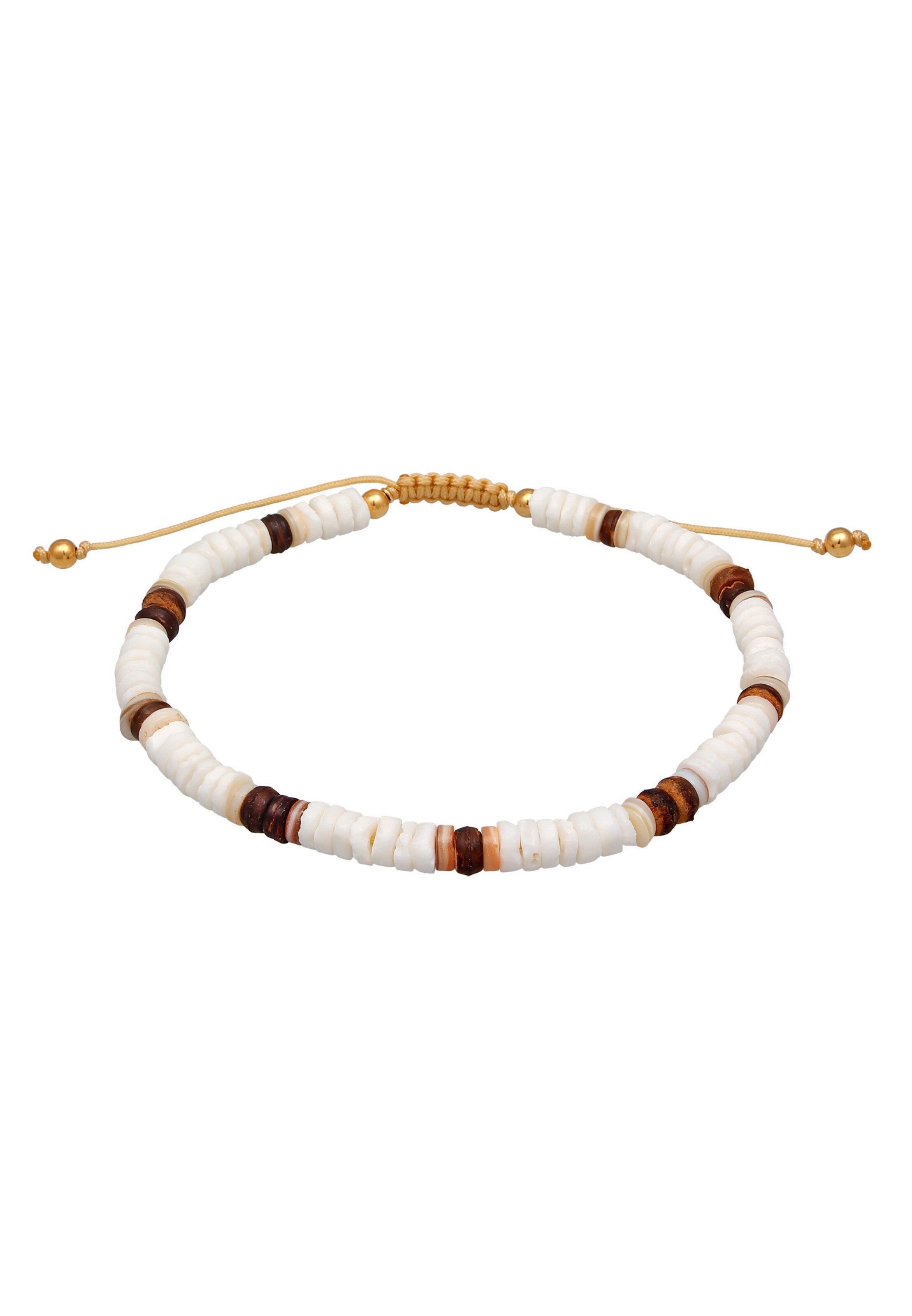 ELLI Fußschmuck in Weiß: Vorderseite