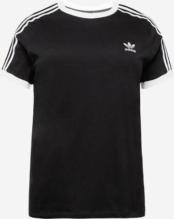 ADIDAS ORIGINALS - Camiseta 'Adicolor Classics 3-Stripes ' en negro: frente