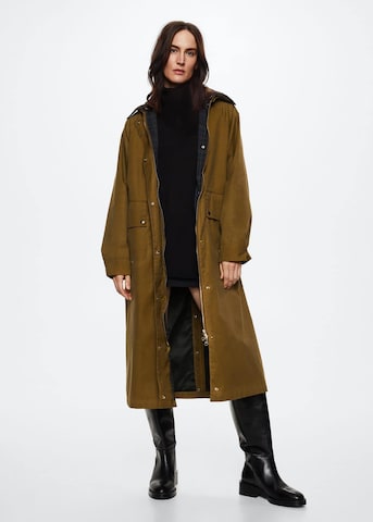 Manteau mi-saison 'Ladydi' MANGO en marron : devant