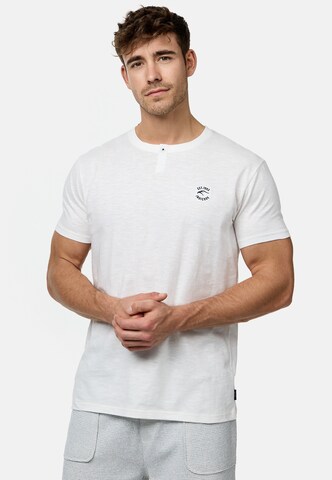 INDICODE JEANS Shirt ' Ansel ' in White: front