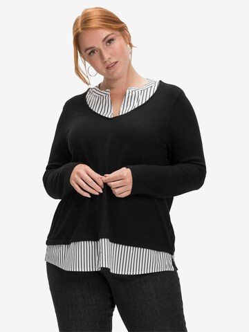 SHEEGO Pullover in Schwarz: predná strana