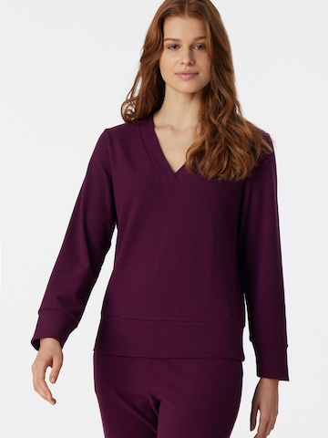 SCHIESSER Sweatshirt in Purple: front