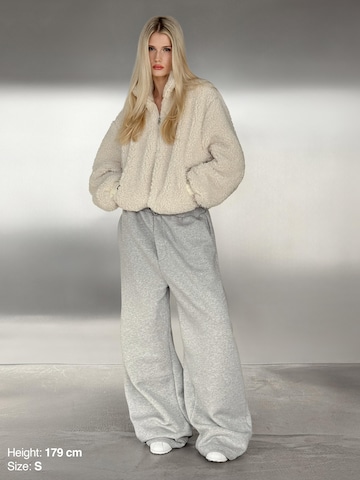 ENRAGE Fleece jacket 'SHERPA' in Beige