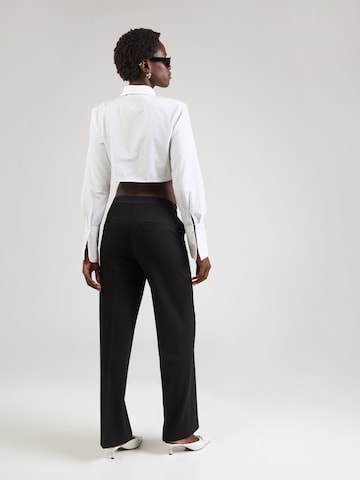 GERRY WEBER Loosefit Bukser med fals i sort