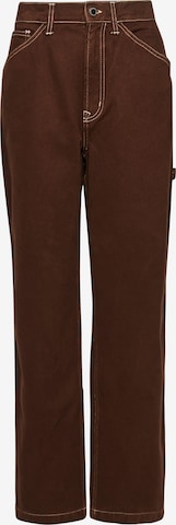 Superdry Wide leg Jeans in Brown: front